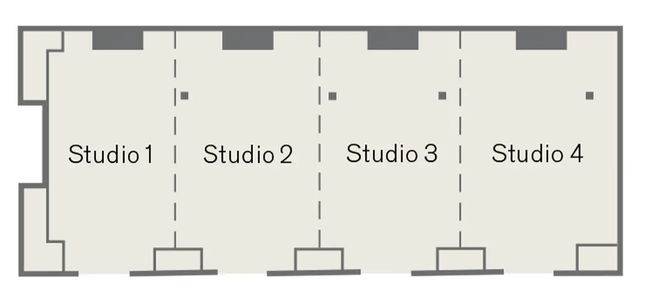 Rooftop Studios 1 – 4