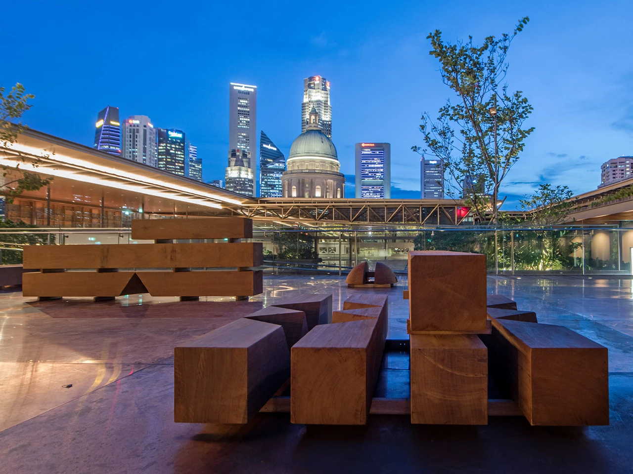 Installation artworks on the roof