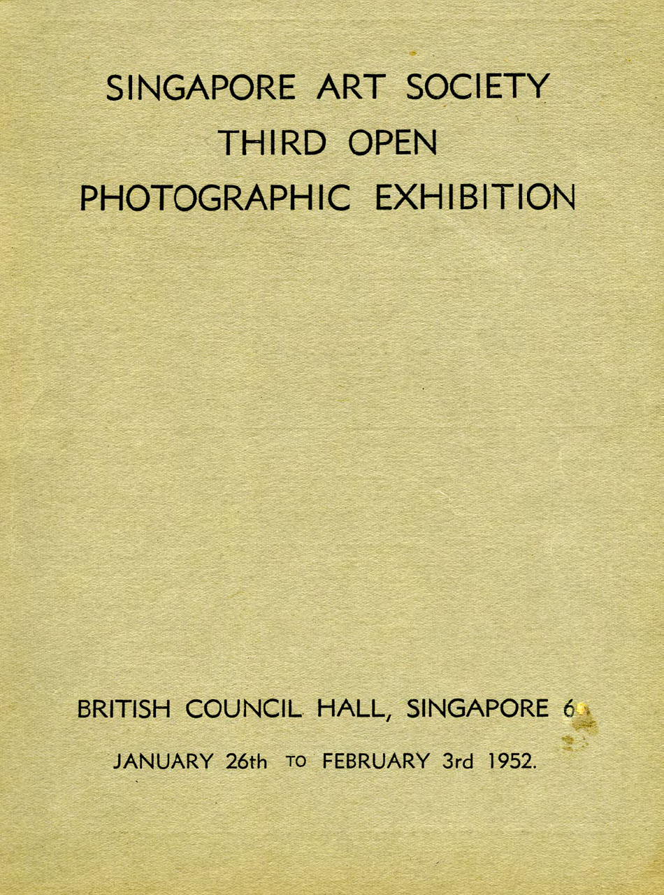 Singapore art society : third open photographic exhibition, 1952