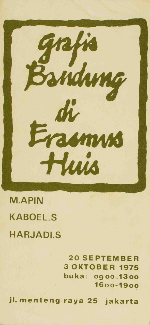 Grafis Bandung di Erasmus Huis