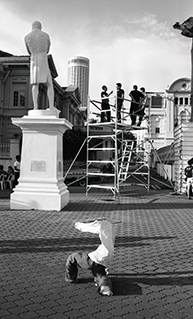 Photographic documentation of Artists Investigating Monuments