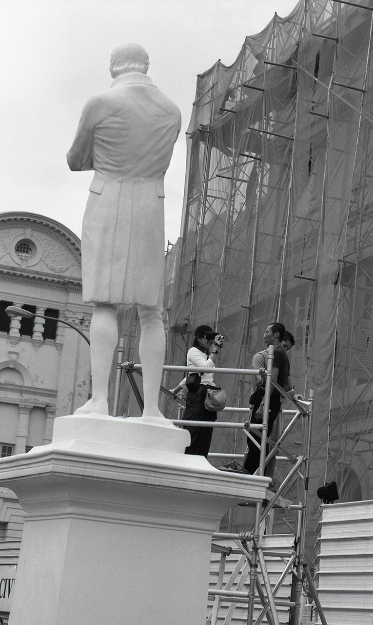 Photographic documentation of Artists Investigating Monuments