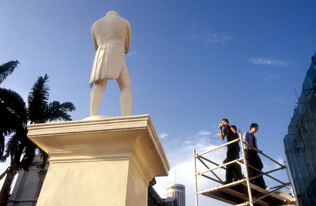 Photographic documentation of Artists Investigating Monuments