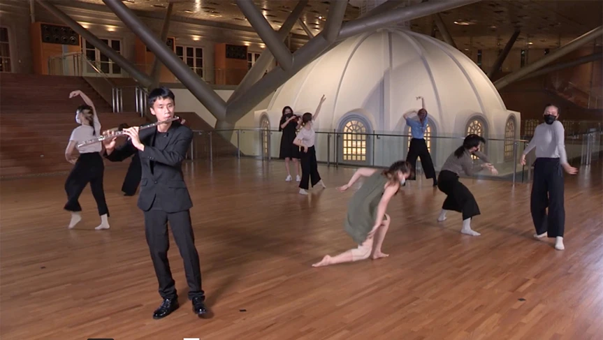 Dancers and Musicians from NAFA Respond to Kim Lim's Sculptures