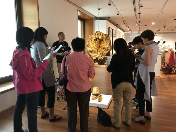 Docent training in the Gallery