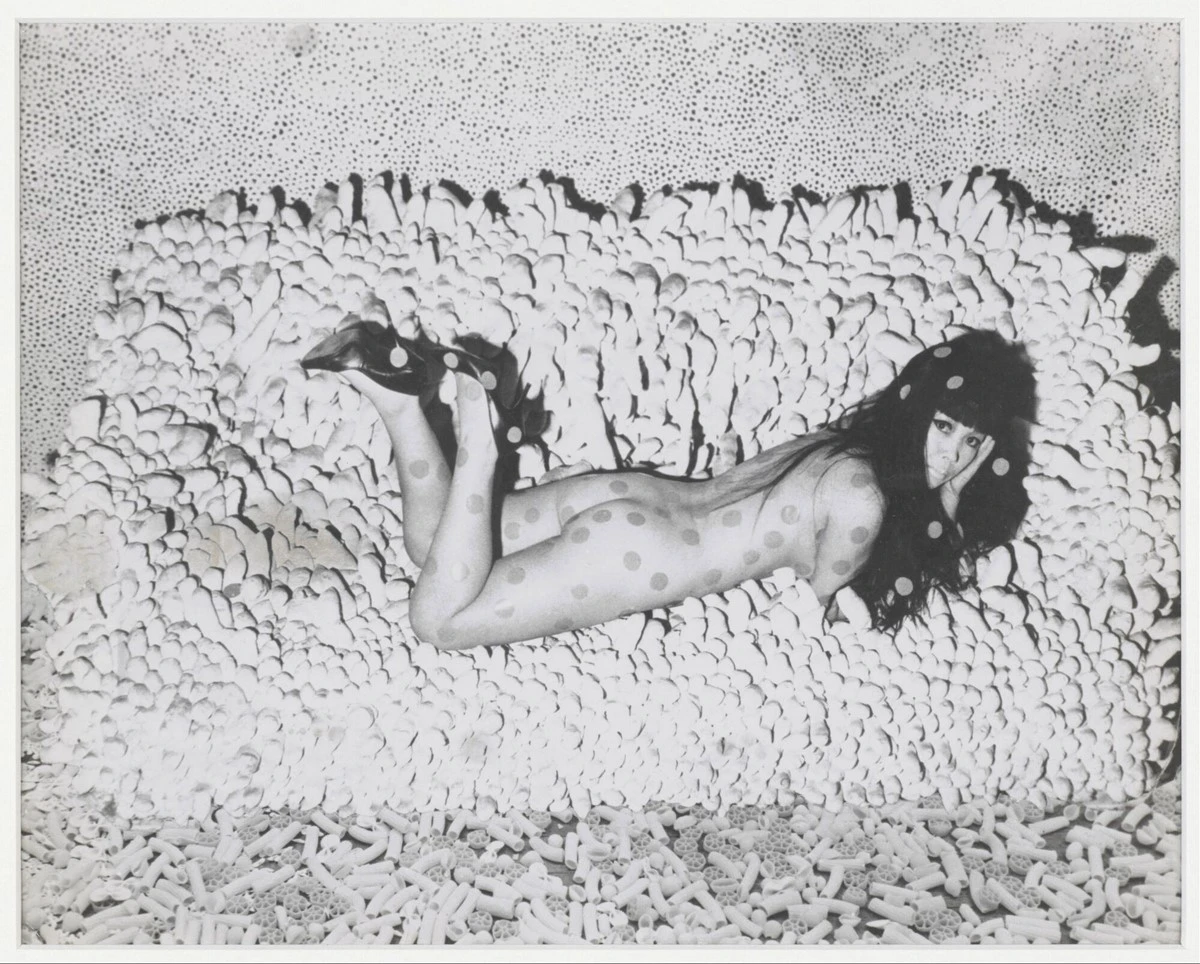 Yayoi Kusama on Accumulation #2, c. 1966.