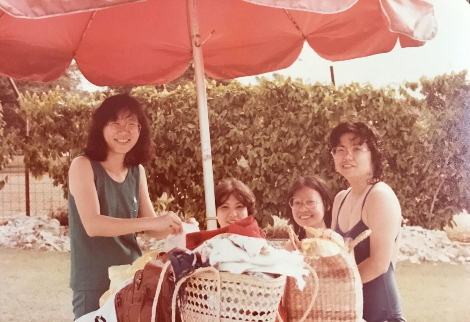 Mee Lian with colleagues from Ministry of Culture on an excursion, 1980s