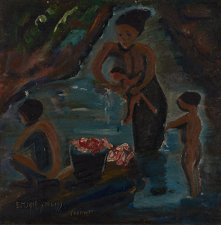 Mandi di Sungai (Bathing in the River)